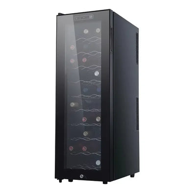 Electric Compressor Wine Cooler Frost Free Glass Door Beverage Fridge For Home Car RV Outdoor Use Standing Mini Bar
