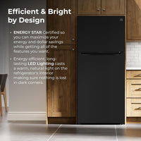 18.1 Cu. Ft. 30" Wide Top Mount Refrigerator - Black