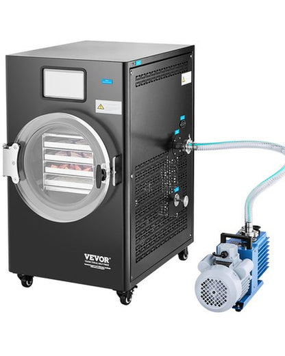 VEVOR Vacuum Freeze Dryer 4-Layer Fruit Vegetable Freeze Drying Machine W/ Pump