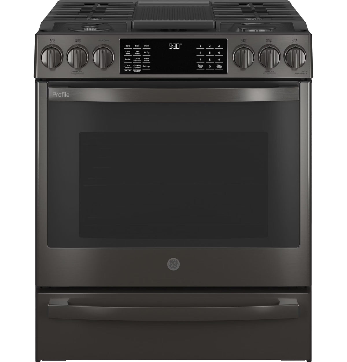 Profile 30" Smart Slide-In Front-Control Gas Ran with No Preheat Air Fry