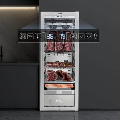 VEVOR 232LBS Dry Aging Fridge for Steaks Dry Ager Refrigerator for Meat for Home