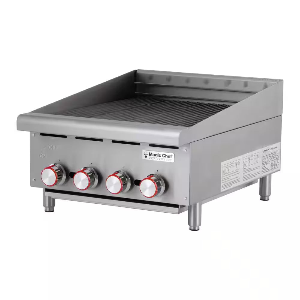24 In. Commercial Countertop Radiant Char Broiler