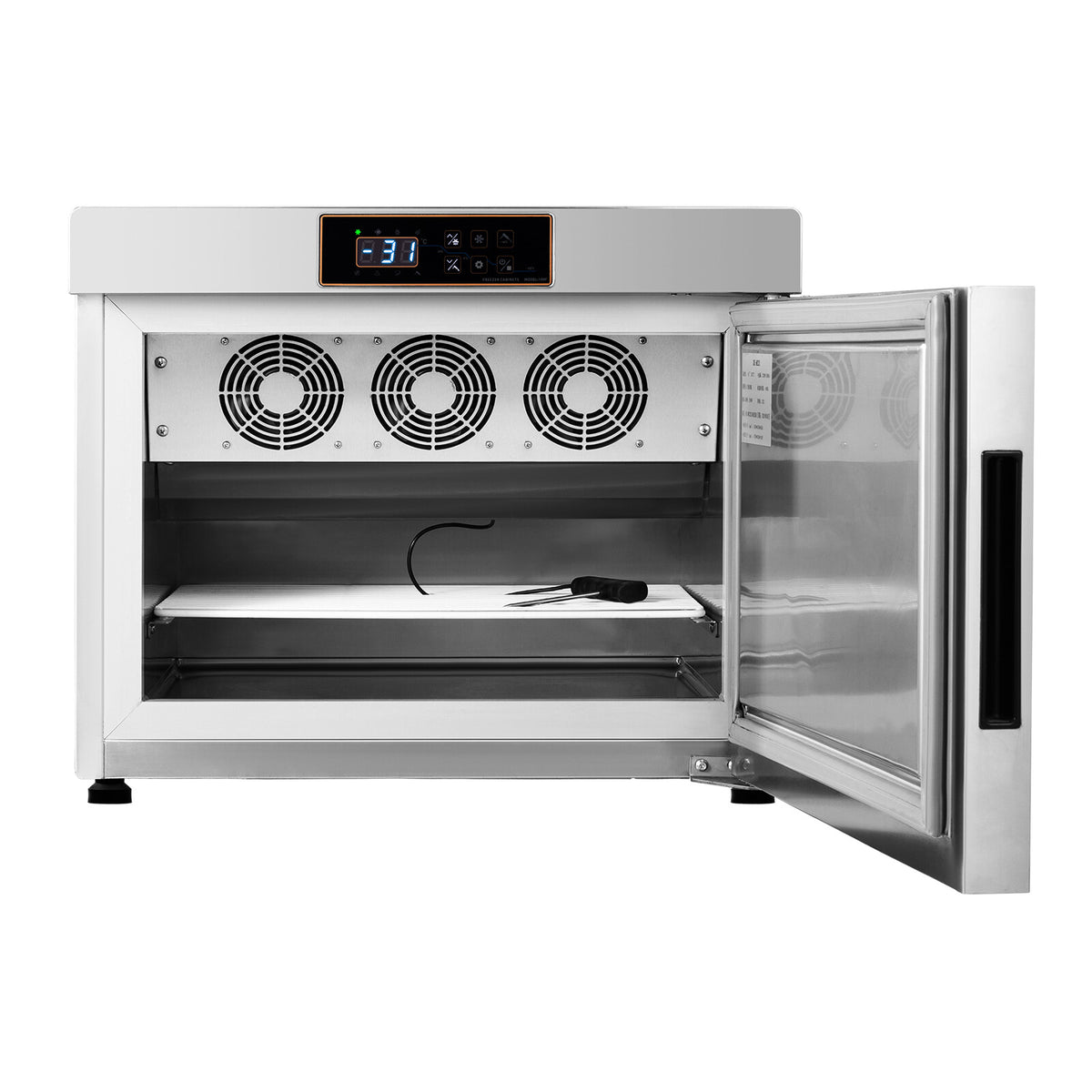 Commercial Blast Freezer 4 Trays Blast Chiller for Seafood Ice Cream Gelato 32L
