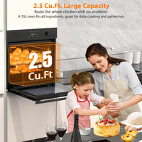 24 In. Single Wall Electric Oven with Convection, Touch Control in Stainless Steel