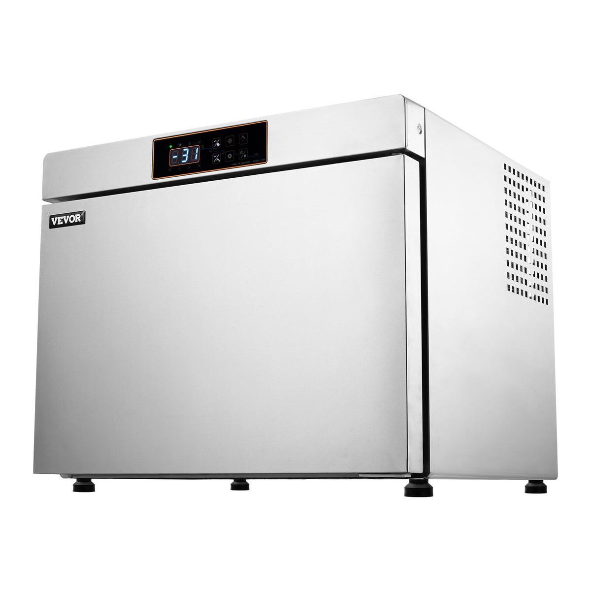 Commercial Blast Freezer 4 Trays Blast Chiller for Seafood Ice Cream Gelato 32L