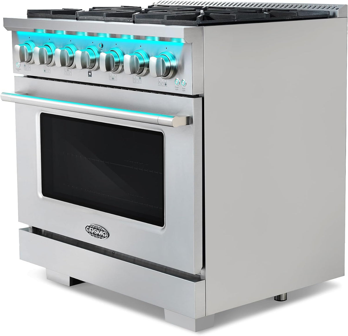 36 In. Vista Coll 5.4 Cu Ft 6 Burner Gas Range, Convection, Stainless Steel