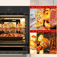 24 In. Single Wall Electric Oven with Convection, Touch Control in Stainless Steel