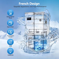 21.36 Cu.Ft French Door Refrigerators with Bottom Freezer, Wine Cabinet, Adjustable Shelving, Counter Depth Smart Refrigerator with Touchscreen for Kitchen Home
