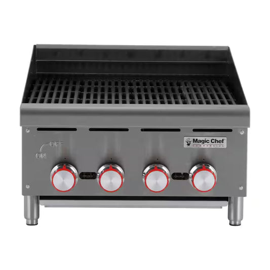24 In. Commercial Countertop Radiant Char Broiler