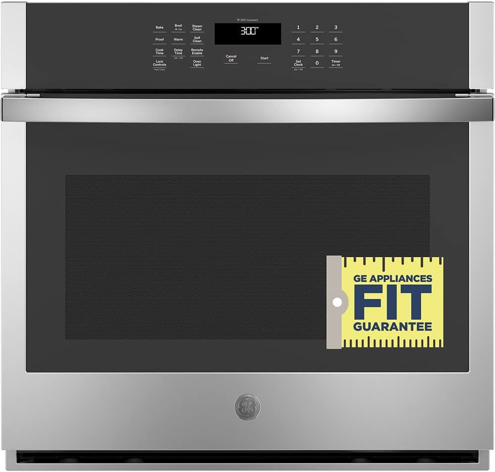 GE 30 In. Smart Single Electric Built‑In Electric Wall Oven, Self‑Cleaning – Stainless Steel