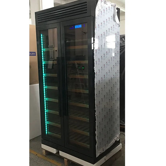 Quiet Operation Wine Cellar Compressor Wine Cooler 320 Bottle Refrigerator for Home Bar Club Private Collection Storage