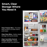 18.1 Cu. Ft. 30" Wide Top Mount Refrigerator - Black