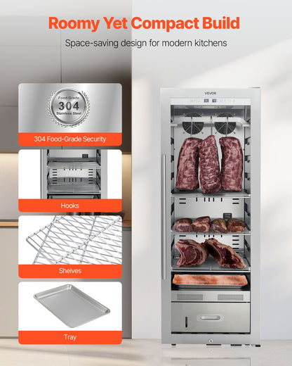 VEVOR 232LBS Dry Aging Fridge for Steaks Dry Ager Refrigerator for Meat for Home