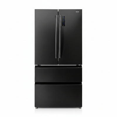 French Door Refrigerator Designed for Home and Commercial Use, 18.9 Cu Ft, LED Display, Frost-Free Bottom Freezer