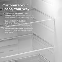 18.1 Cu. Ft. 30" Wide Top Mount Refrigerator - Black