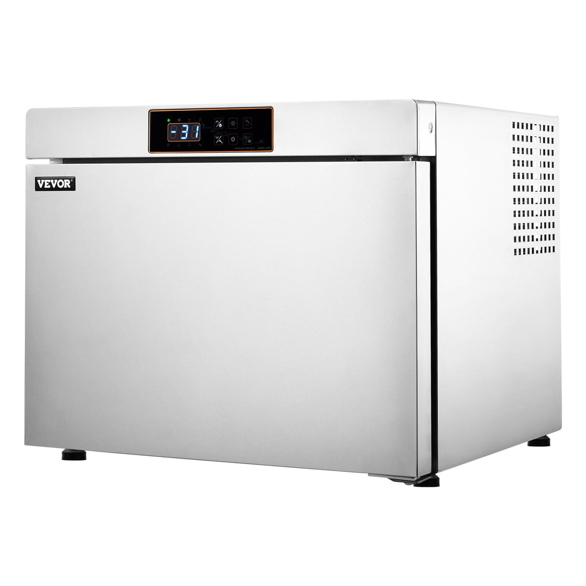 Commercial Blast Freezer 4 Trays Blast Chiller for Seafood Ice Cream Gelato 32L