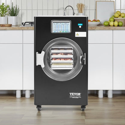 VEVOR Vacuum Freeze Dryer 4-Layer Fruit Vegetable Freeze Drying Machine W/ Pump