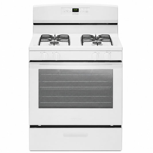 Freestanding Gas Range Built for Home Cooking, 5.1 Cu Ft Capacity, 4 Sealed Burners, 15,000 BTU Output