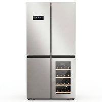 French Door Refrigerator Built for Modern Kitchens, 21.36 Cu.Ft, Wine Cabinet, Touchscreen Control — Studio Shot