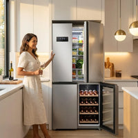 French Door Refrigerator Built for Modern Kitchens, 21.36 Cu.Ft, Wine Cabinet, Touchscreen Control — Lifestyle